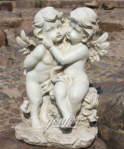 Baby boy angel Design Toscano figurines marble statues for sale