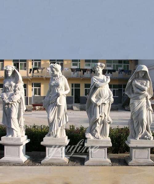 Hand carved classic four season marble statues for sale