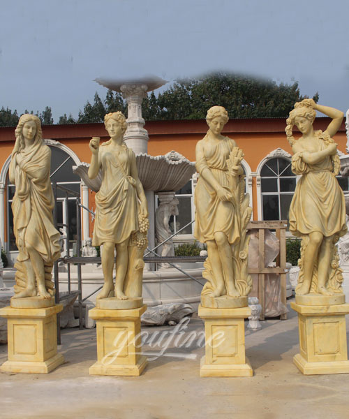 Hot sales decoration western marble statue of four season for decor