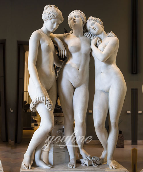 Life size three graces statues in stone for sale