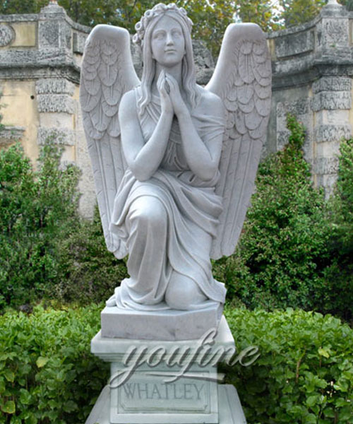 New Designs High Quality exquisite design kneeling angel monuments headstones quotes (2)