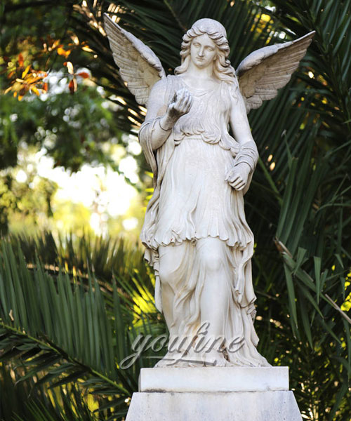 Outdoor yard angels statues marble statues for sale