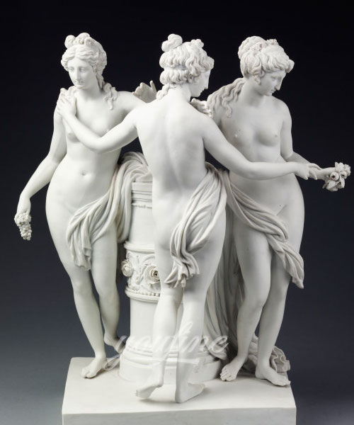 The three graces with white marble carving for sale