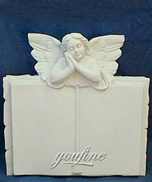 Weeping angel book shaped tombstone for sale