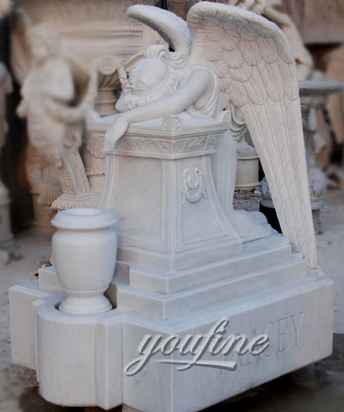 how to buy weeping angel affordable headstone with grave vase (2)